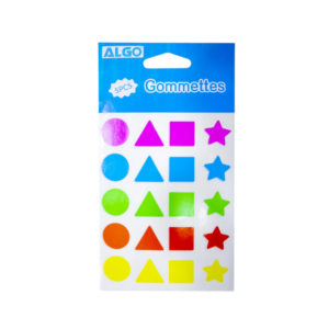 Gommettes Formes Assorties 5 Couleurs