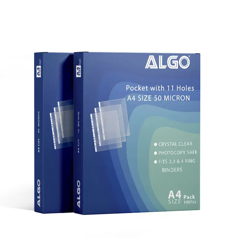 PACK DE 100 POCHETTES PERFOREES