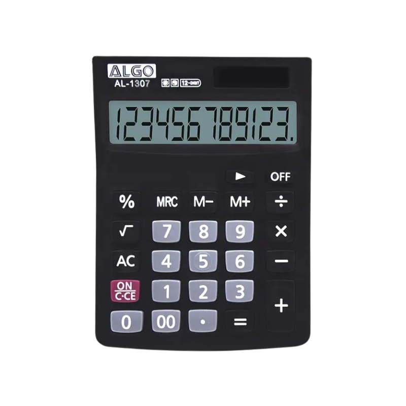 CALCULATRICE NOIR 12 CHIFFRES