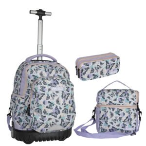 CARTABLE TROLLEY MARIPOSA 3 PIECES