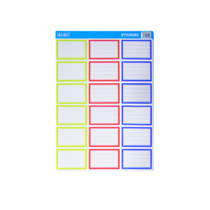 PACK DE 25 FEUILLES DE 18 ETIQUETTES SIMPLES