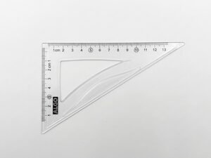 Equerre 13 cm transparent
