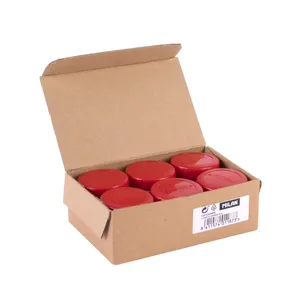 Boîte 6 pots de gouache 40 ml vermillon