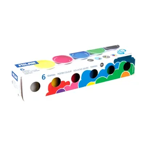 Boîte 6 pots 25 ml de gouache de couleur