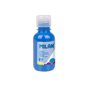 Bouteille gouache 125 ml bleu cyan