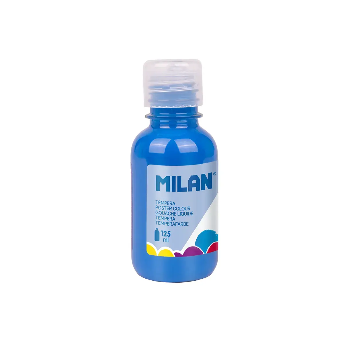 Bouteille gouache 125 ml bleu cyan
