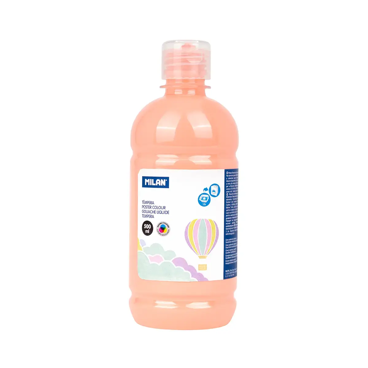 Bouteille gouache 500 ml rose pale pastel