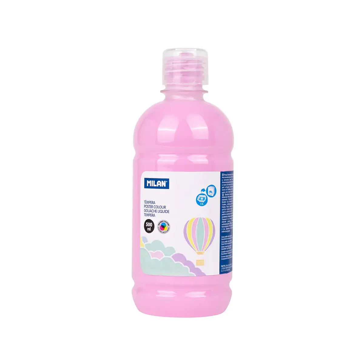 Bouteille gouache 500 ml rose pastel