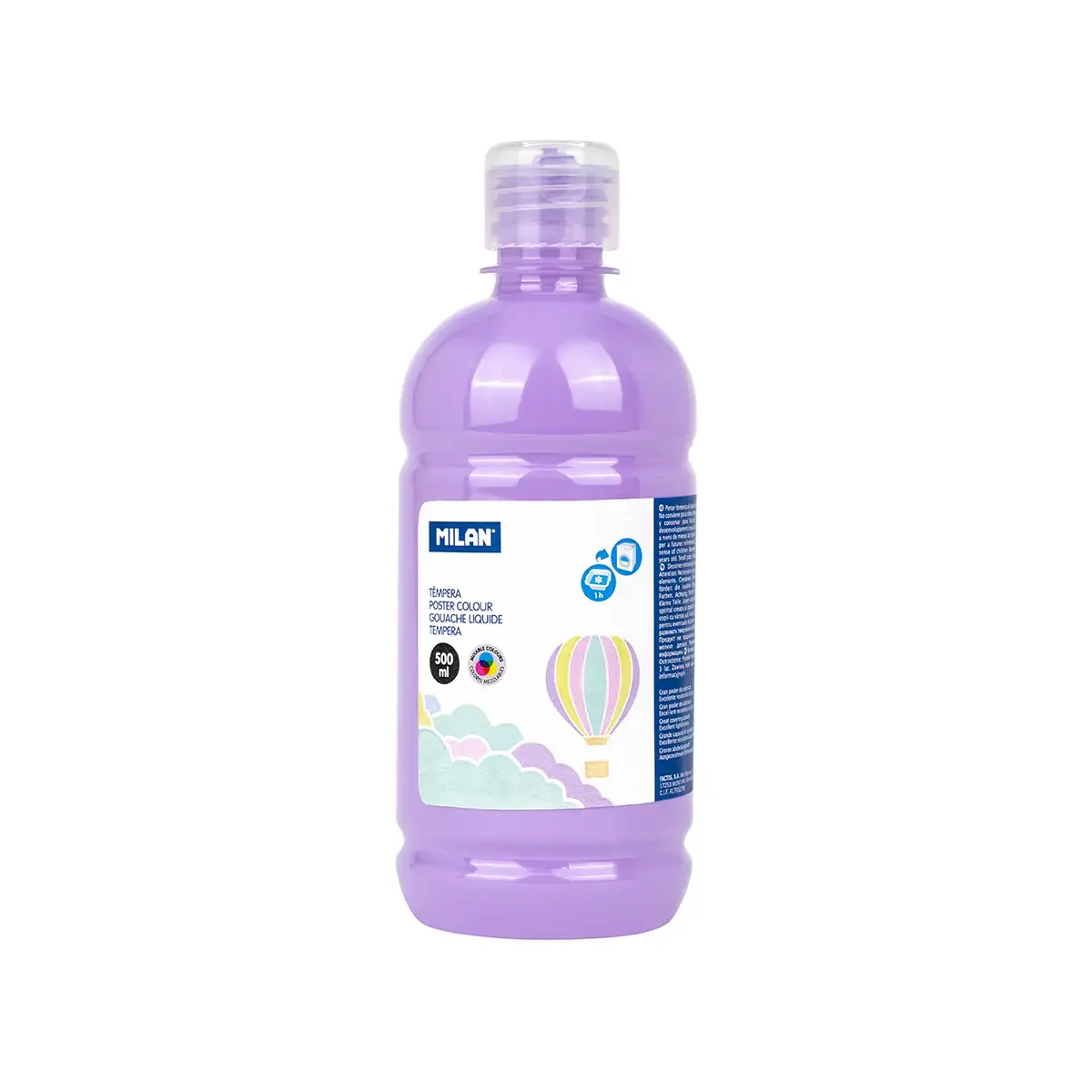 Bouteille gouache 500 ml violet pastel