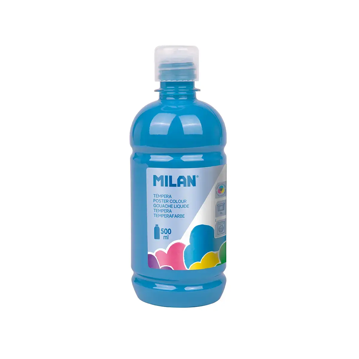 Bouteille gouache 500 ml bleu cyan
