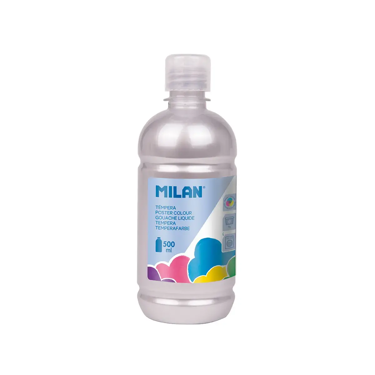Bouteille gouache 500 ml argent