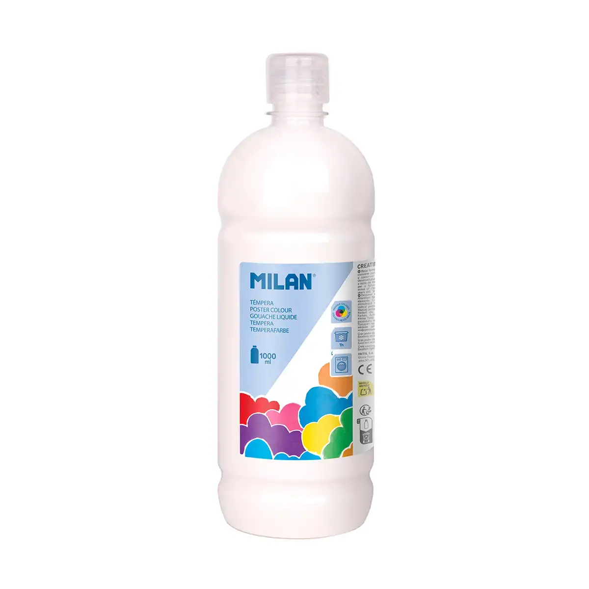 Bouteille gouache 1000 ml blanc