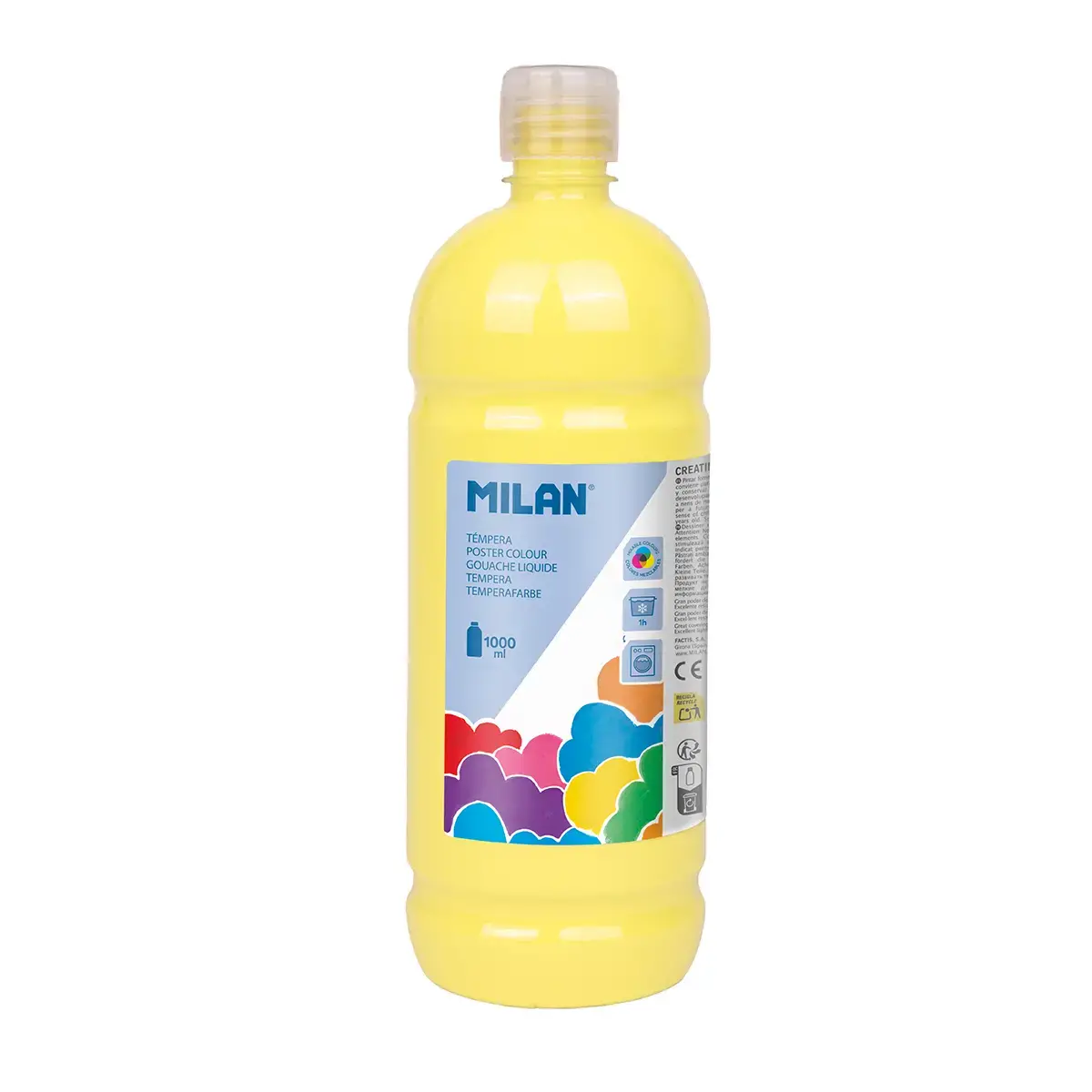 Bouteille gouache 1000 ml jaune citron