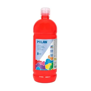 Bouteille gouache 1000 ml vermillon