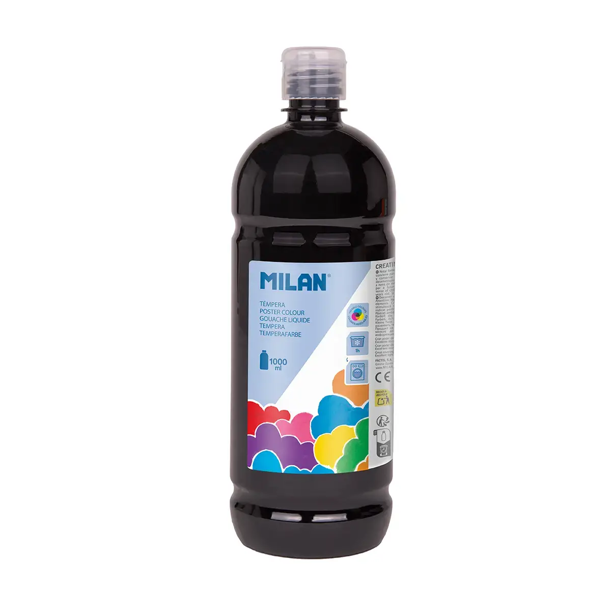 Bouteille gouache 1000 ml noir