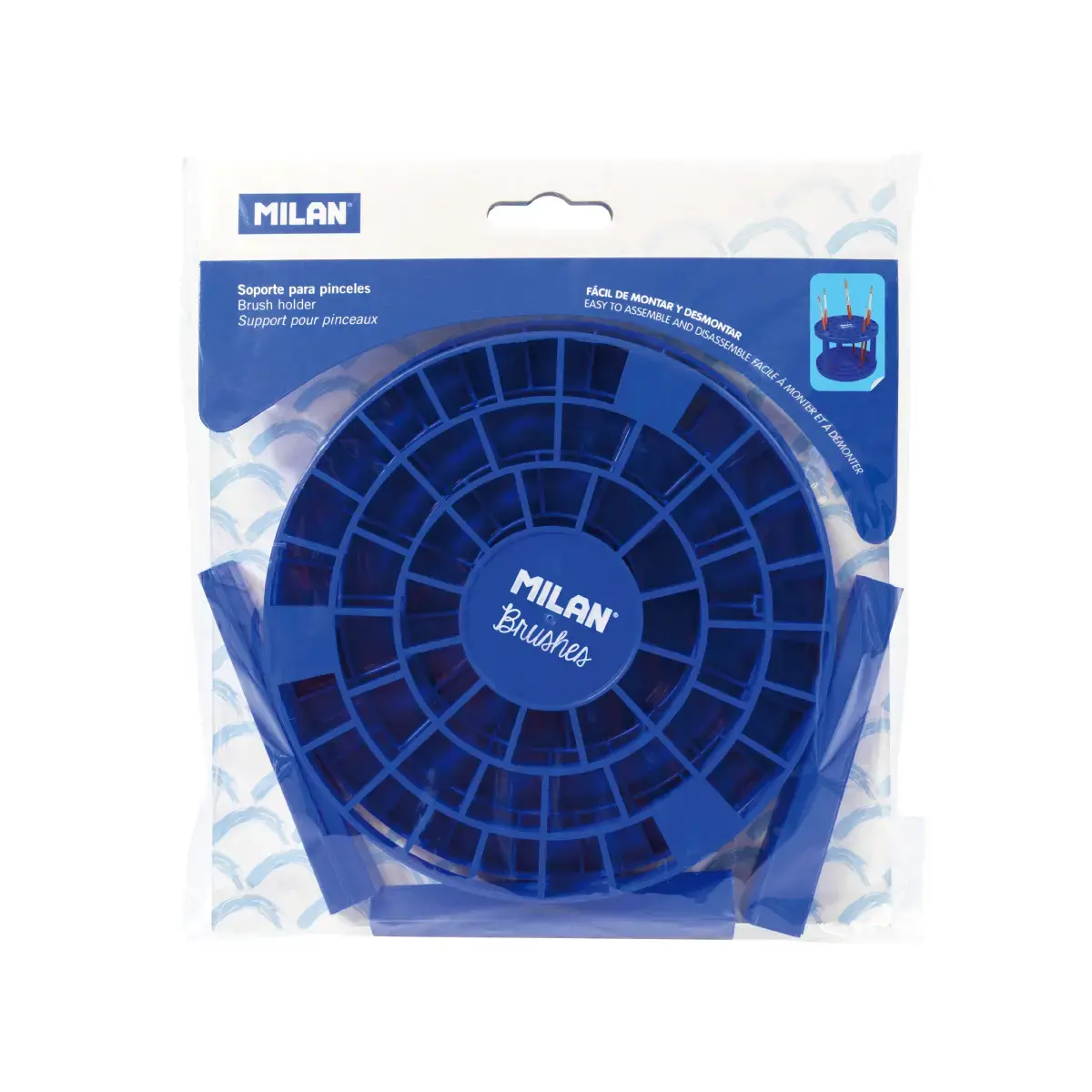 Support pour pinceaux avec 49 trous