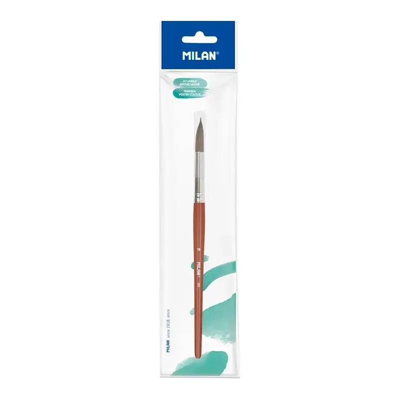 Sachet pinceau scolaire rond série 101 nº 18