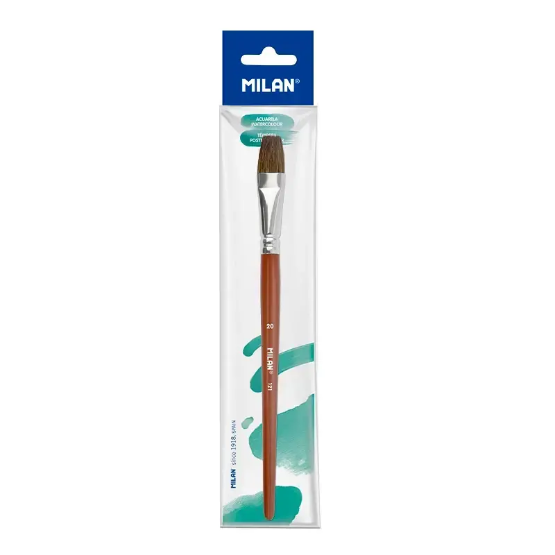 Sachet pinceau scolaire plat série 121 nº 20