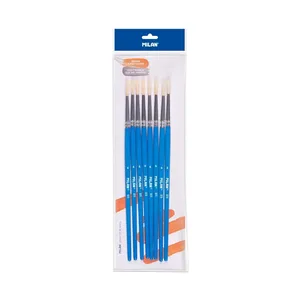 Sachet 8 pinceaux soie de porc ronds pour colle et gouache série 511 nº6