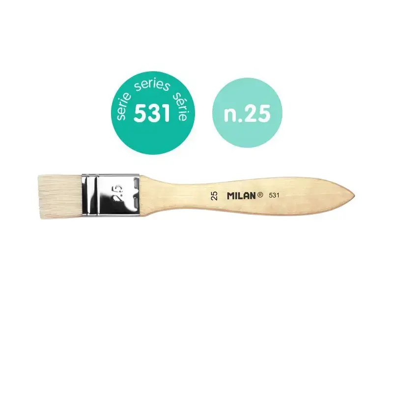 Pinceau spalter soie de porc Chungking pour vernis et peinture à l’huile série 531, 25 mm