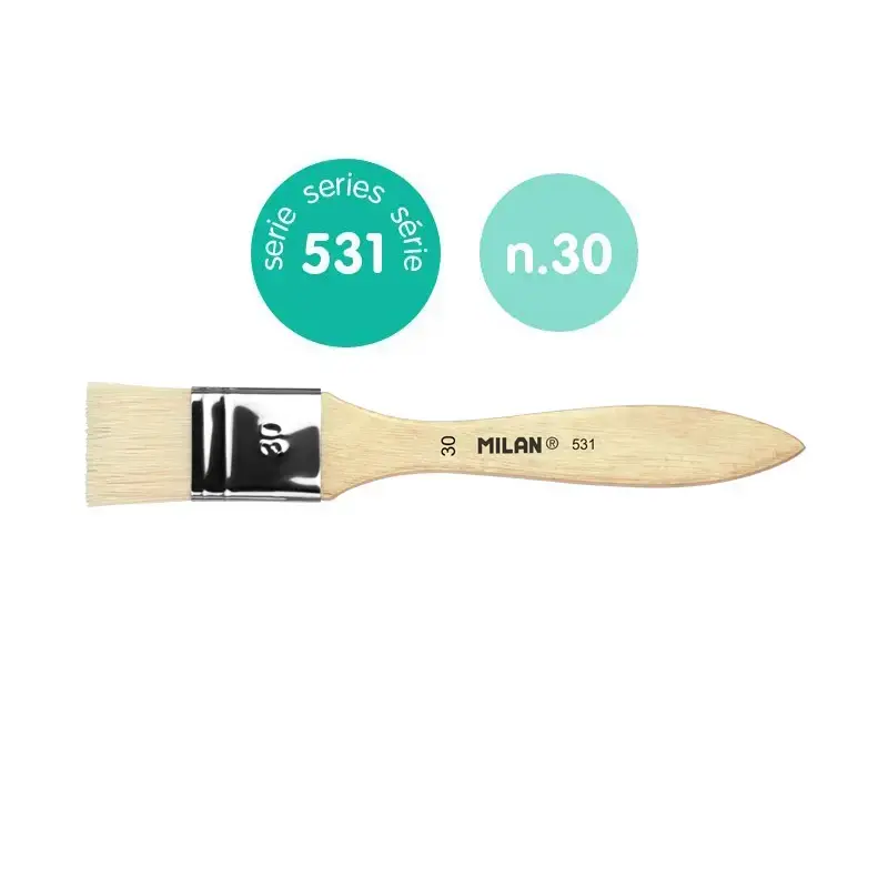 Pinceau spalter soie de porc Chungking pour vernis et peinture à l’huile série 531, 30 mm