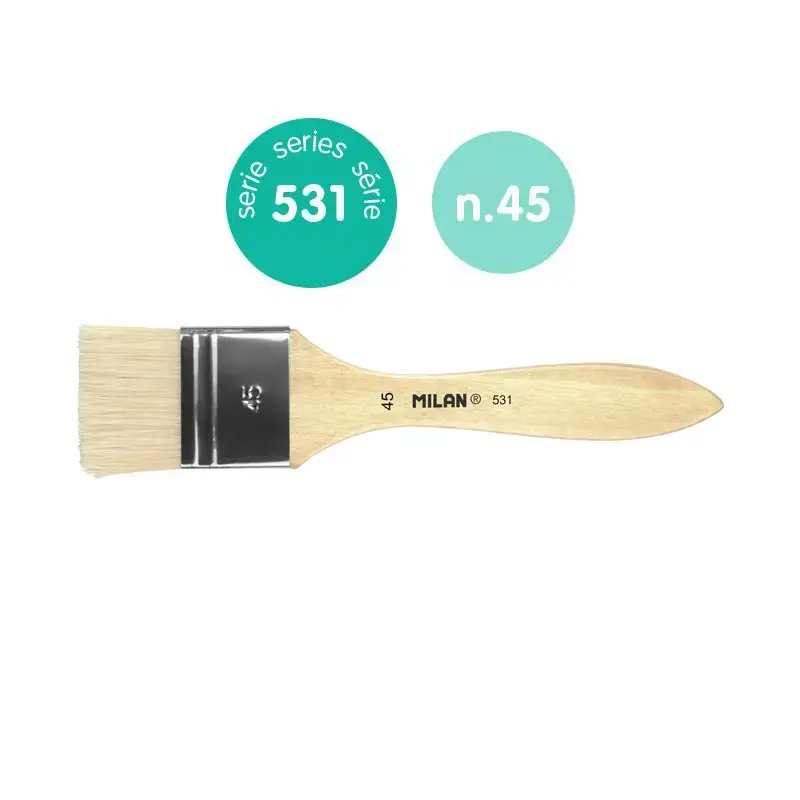 Pinceau spalter soie de porc Chungking pour vernis et peinture à l’huile série 531, 45 mm