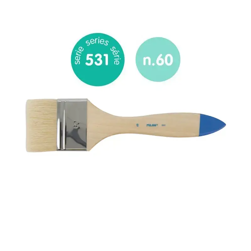 Pinceau spalter soie de porc Chungking pour vernis et peinture à l’huile série 531, 60 mm