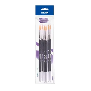 Sachet 6 pinceaux 'Premium Synthetic' ronds manche court série 611 nº 6