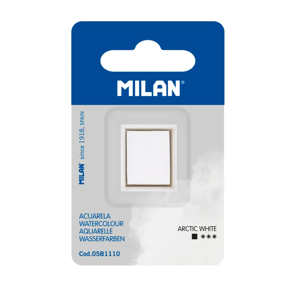 Recharge aquarelle demi-godet MILAN Art, blanc