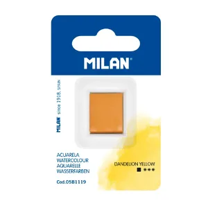 Recharge aquarelle demi-godet MILAN Art, jaune cadmium citron