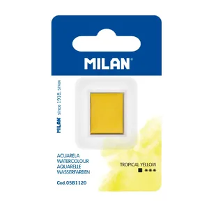 Recharge aquarelle demi-godet MILAN Art, jaune citron