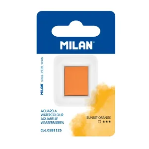 Recharge aquarelle demi-godet MILAN Art, orange clair