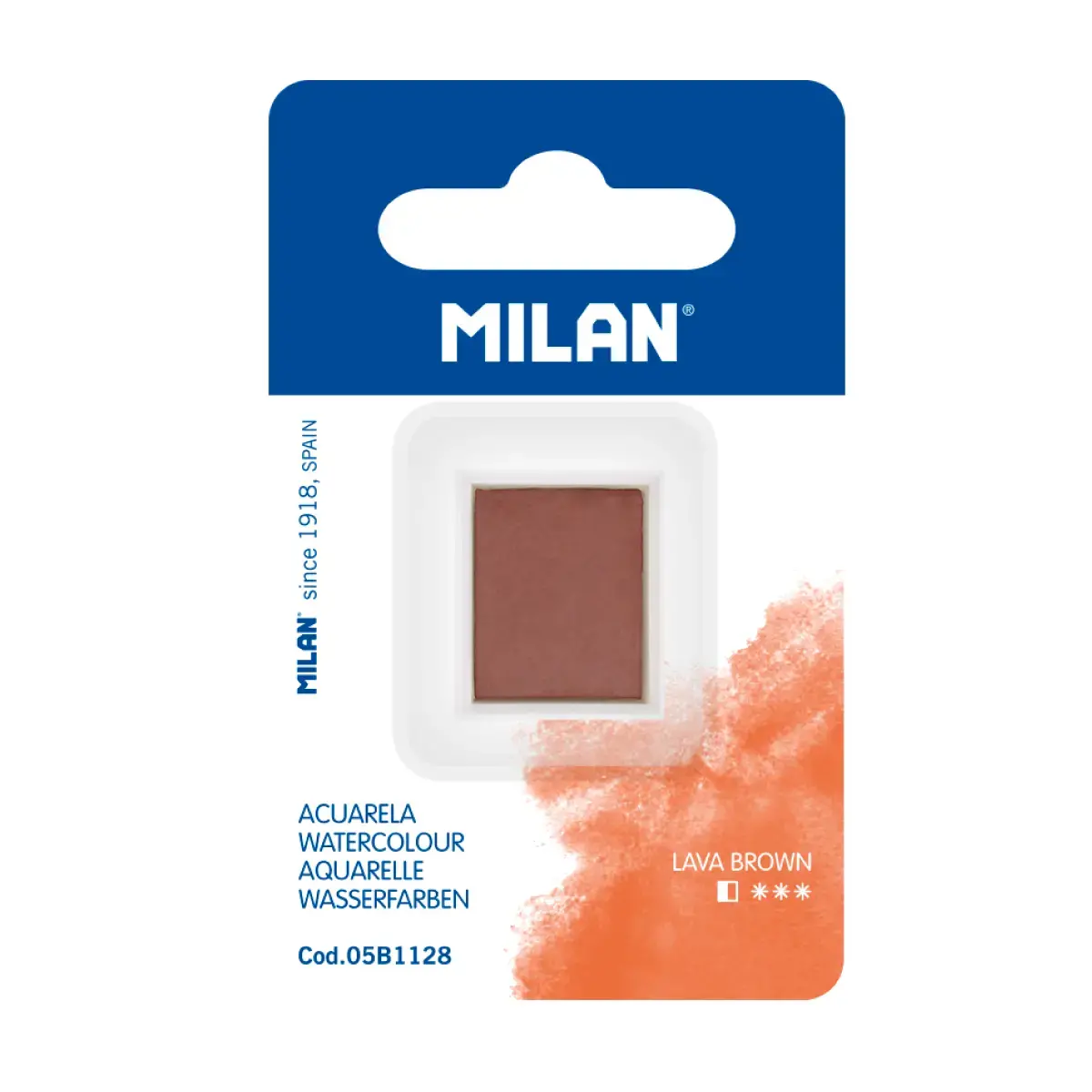 Recharge aquarelle demi-godet MILAN Art, lave
