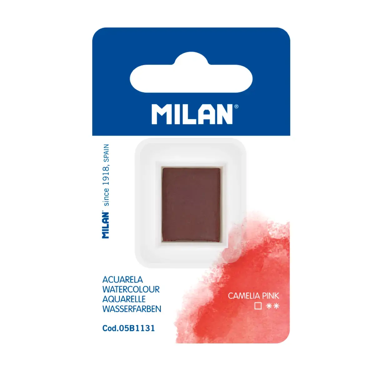 Recharge aquarelle demi-godet MILAN Art, rose