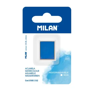 Recharge aquarelle demi-godet MILAN Art, bleu lumineux