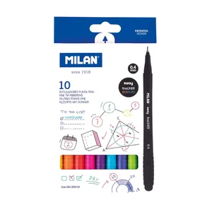 Boîte 10 feutres pointe fine SWAY fineliner 0,4 mm