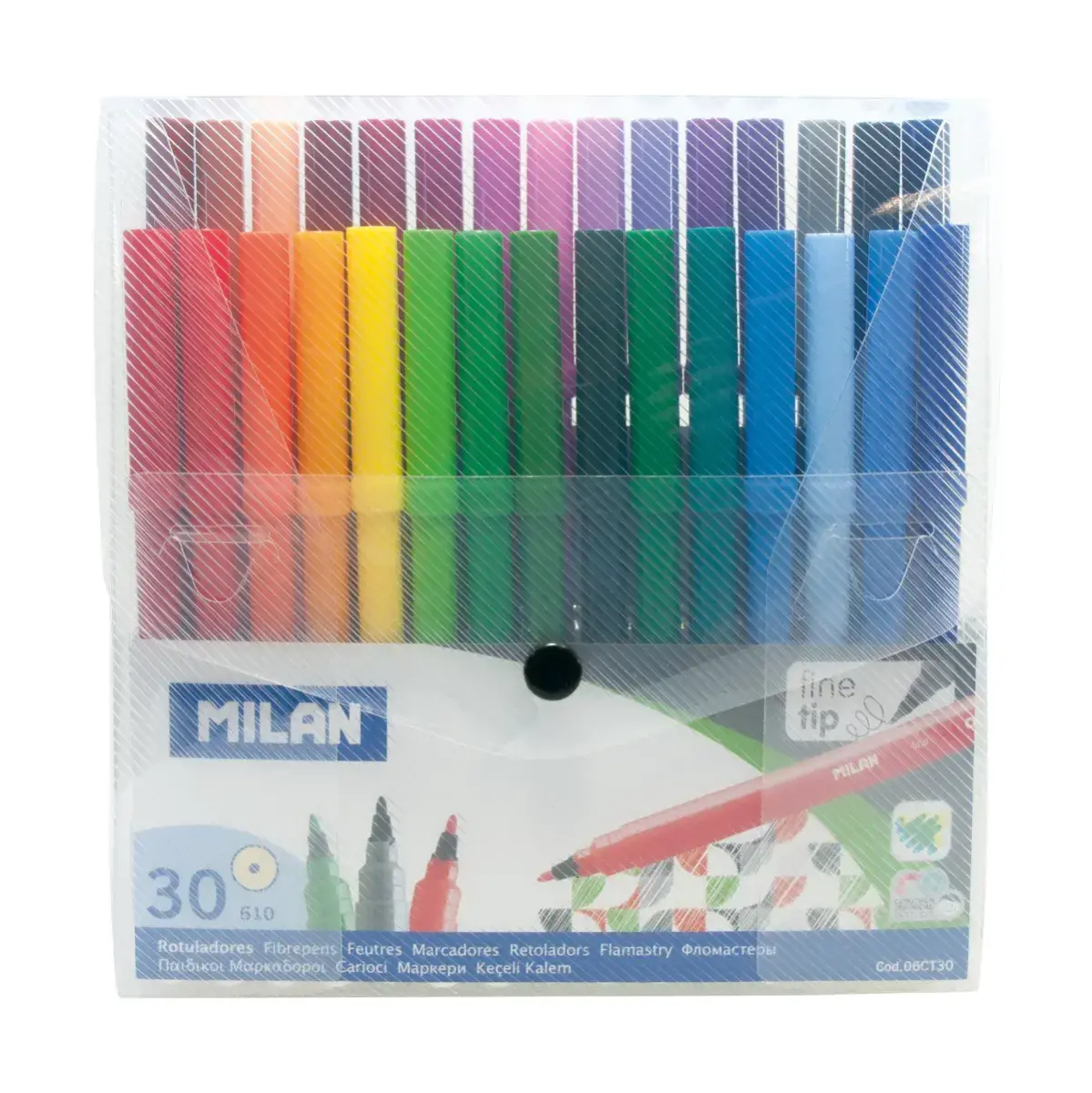 Étui 30 feutres pointe fine
