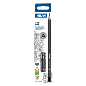 Boîte 12 crayons graphite 6B triangulaires