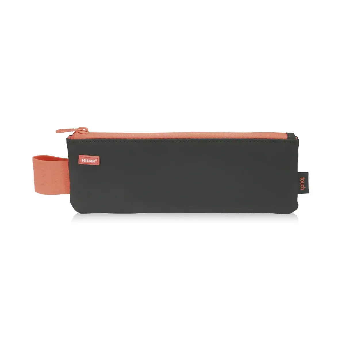Trousse petite et plate Touch Fluo orange
