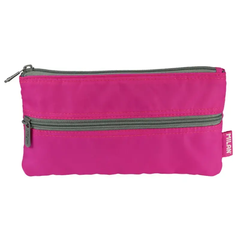 Trousse 2 fermetures éclair Flash IV rose