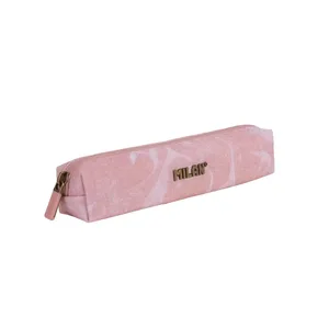 Petite trousse ronde série Lava, rose