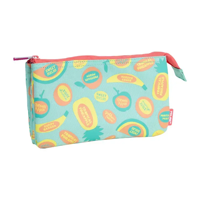 Trousse 5 compartiments série spéciale Frutikis vert et orange