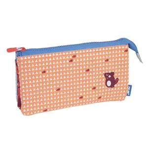 Trousse 5 compartiments Net & Lit rose