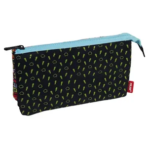 Trousse 5 compartiments Super Heroes noir