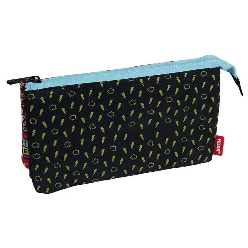 Trousse 5 compartiments Super Heroes noir