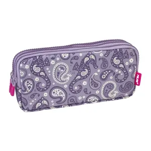 Trousse 3 fermetures éclair Drops lilas
