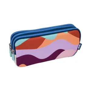 Trousse 3 fermetures éclair série The Fun, multicolore