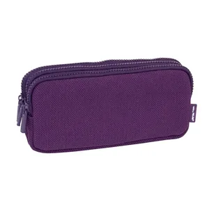 Trousse 3 fermetures éclair Knit violet