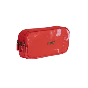 Trousse 3 fermetures éclair série Lava, rouge