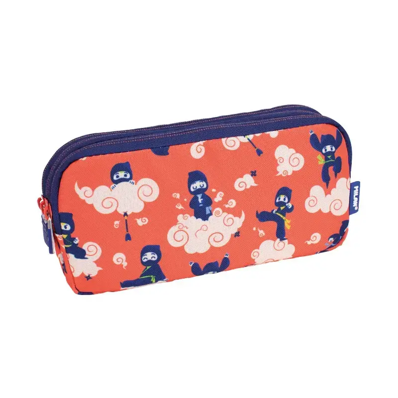 Trousse 3 fermetures éclair série spéciale Ninjutsu, rouge